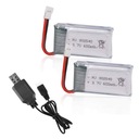 BATÉRIE BATÉRIE 3,7V 600MAH USB 802540 2PCS