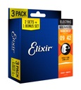 3PACK Elixir NanoWeb Strings 9-42 Super Light (16540)