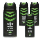 Umbro Action pánsky deodorant v spreji Energetická sviežosť na cestách 150 ml x4