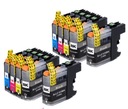 10x ATRAMENT PRE BROTHER DCP-J552DW DCP-J752DW LC123 XL