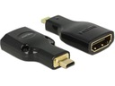 Micro HDMI - HDMI adaptér DELOCK čierny