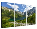 OBRAZ POĽSKO TATRA MORSKIE OKO TRIPTICS 180x100