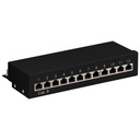 Patch panel STP CAT 6 Tienený 12-portový Goobay