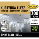 Svetelný záves s cencúľovým bleskom 200 LED Bulinex biely