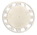 Drevené hodinky Shield Clock for Wall Plywood DeCoupage Decor Decor 19.9 cm