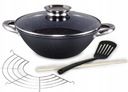 LIATIENOVÁ WOK FRY PAN 28cm Veko PLYN INDUK