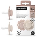 SUAVINEX 2-PACK Fyziologický cumlík SX Pro WONDER Pale Mauve + Chalk 0-6