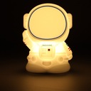 Silikónová 8 LED USB nočná lampa pre deti, biela, astronaut