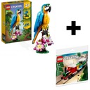 LEGO CREATOR 3V1 SÚPRAVA PAPAGÁJOV DŽUNGLA 31136 + DARČEKOVÁ SADA LEGO 30584