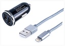 L1U67 MYWAY USB NABÍJAČKA DO AUTOA ​​+ KÁBEL 12/24V 2.1A 63004