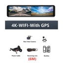 4K videorekordér do auta s GPS zrkadlom