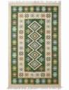 Koberec Kilim, tkaný, obojstranný vzor, ​​120x180, zelený