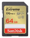 Pamäťová karta SDXC SANDISK 64GB EXTREME UHS-I U3