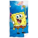 Detská osuška FROTÉ ZDARMA 100% BAVLNA SpongeBob modrá