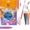 BIC Kids Coloring Set 12 pasteliek + 12 fixiek