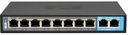 PoE switch BCS-B-SP0802 8x PoE 2x Uplink pre kamery