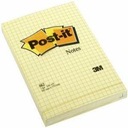 ŽLTÝ POST-IT PAPIER 102 X 152 MM KOČKOVANÝ 100 KA