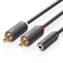 Kábel JACK 3,5 mm 2x RCA Chinch STEREO UGREEN HQ