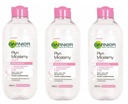 GARNIER Set Micelárny fluid 3v1 pre citlivú pleť 400ml x 3 kusy