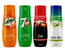 Sirupy SodaStream: Mirinda, 7up, Cola, Lemon