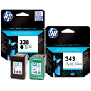 ATRAMENTY HP 338 343 DESKJET 5740 460cb 5745 6520 6540