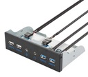 Predný panel USB porty Audio Hub 5,25-palcový