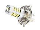 ŽIAROVKA 12V LED H4 P43T 4014 112SMD 73mm BIELA ​​(BR