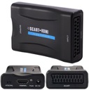 SCART TO HDMI AV EURO FULL HD ADAPTÉR KONVERTOROVÝ ADAPTÉR + NABÍJAČKA