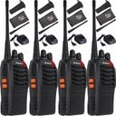 4X WALKIE TALKIE BAOFENG BF888S PMR WALKWAY