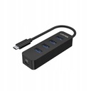 USB-C HUB Unitek H1117B 4xUSB-A 3.1, aktívny, 10W