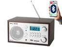 KUCHYNSKÉ RÁDIO PRENOSNÉ BLUETOOTH RETRO LCD HODINY BUDÍK FM ANTÉNA USB SD