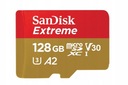 PAMÄŤOVÁ KARTA SANDISK EXTREME MICROSDXC 128 GB 190/90 MB/S S SD ADAPTÉROM