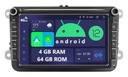 RÁDIO 2DIN NAVIGÁCIA ANDROID ŠKODA OCTAVIA FABIA 2 II 4 GB DSP CARPLAY LTE