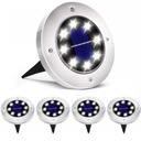 SOLÁRNE ZÁHRADNÉ LAMPY, ŽIARENÝ DISK x4