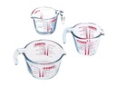 Set Džbán s mierkou 0,25L+0,5L+1L PYREX