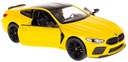 BMW M8 COUPE KOVOVÝ MODEL KINSMART 1:38 ŽLTÝ