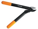 FISKARS POWERGEAR Obojručné nákovové záhradné nožnice na tvrdé konáre