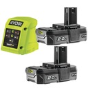 RYOBI SET 2x2Ah BATÉRIA + NABÍJAČKA 18V