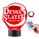 Demon Slayer 16 farebná LED nočná lampa PLEXIDO