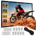 Veľké nástenné premietacie plátno 120'' 270x154 HD