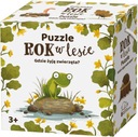 ROK V LESE, KDE ŽIJÚ ZVIERATÁ? PUZZLE 3+