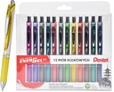 Pentel Energel BL77 súprava guľôčkových pier, 12 farieb