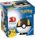 Pokemon čierna guľa - 3D puzzle - Ravensburger