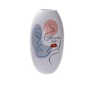 Váza DKD Home Decor Face White Resin Multicolor