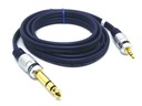 Pripojenie 3,5 mm stereo konektora k JACK 6.3 Stereo 1,5 m