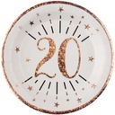 Taniere 20th BIRTHDAY rose gold WHITE 10 ks