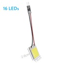 Štýl 16 LED 2ks 12V Xenon HID Biela COB LED D