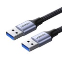 Kábel USB 3.0, zástrčka USB-A na zástrčku USB-A, 2A, 1m