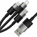 BASEUS KÁBEL 3V1 USB - MICRO BLESK USB-C 3,5A