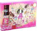 Bábika Barbie adventný kalendár GXD64 Mattel